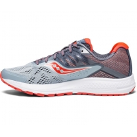 SAUCONY  RIDE 10 BLANCHE ET VIZI RED Chaussures running pas cher