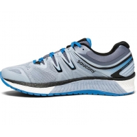 SAUCONY HURRICANE ISO 4  GRISE ET BLEUE   Chaussures running homme pas cher