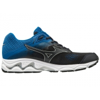 MIZUNO WAVE INSPIRE 15 NOIRE ET BLEUE  Chaussures de running homme pas cher