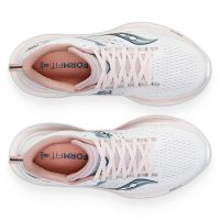 SAUCONY RIDE 17 WHITE ET LOTUS Chaussures running pas cher