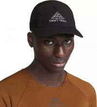 CRAFT PRO TRAIL CAP BLACK  casquette running pas cher