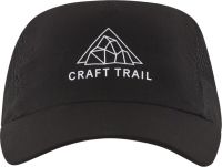 CRAFT PRO TRAIL CAP BLACK  casquette running pas cher