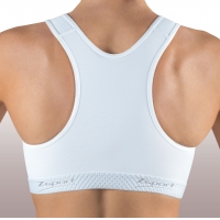 ZSPORT SOUTIEN GORGE ZBRA SILVER BLANC Brassière Femme pas cher