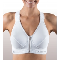 ZSPORT SOUTIEN GORGE ZBRA SILVER BLANC Brassière Femme pas cher