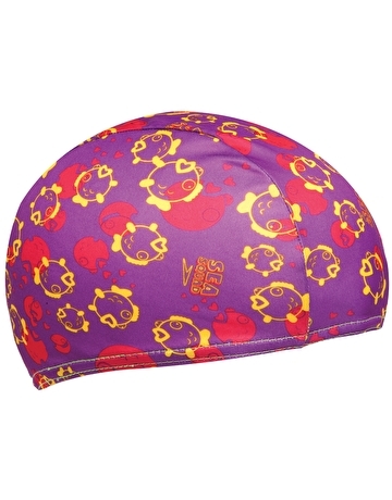 SPEEDO SEA SQUAD POLYESTER CAP VIOLET  JR  Bonnet de natation enfant