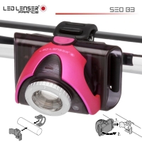 LED LENSER LAMPE VELO SEO B3R ROSE  Lampe vélo et VTT pas cher