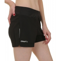 CRAFT  RUN  MIND SHORT NOIR Short Running femme pas cher