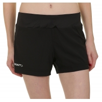 CRAFT  RUN  MIND SHORT NOIR Short Running femme pas cher