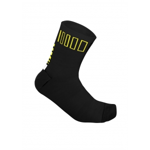 ZERO RH+  SPRINT 9  CHAUSSETTES VELO NOIRES ET JAUNES Chaussettes cyclisme
