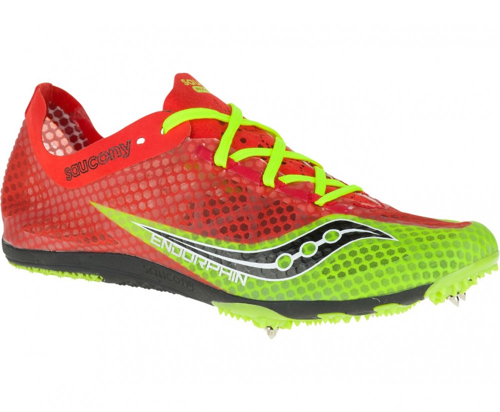 SAUCONY ENDORPHIN JAUNE ET ORANGEPointes d athlétisme