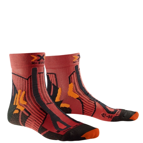 XSOCKS TRAIL ENERGY ROUGE ET  NOIRE Chaussettes running xsocks