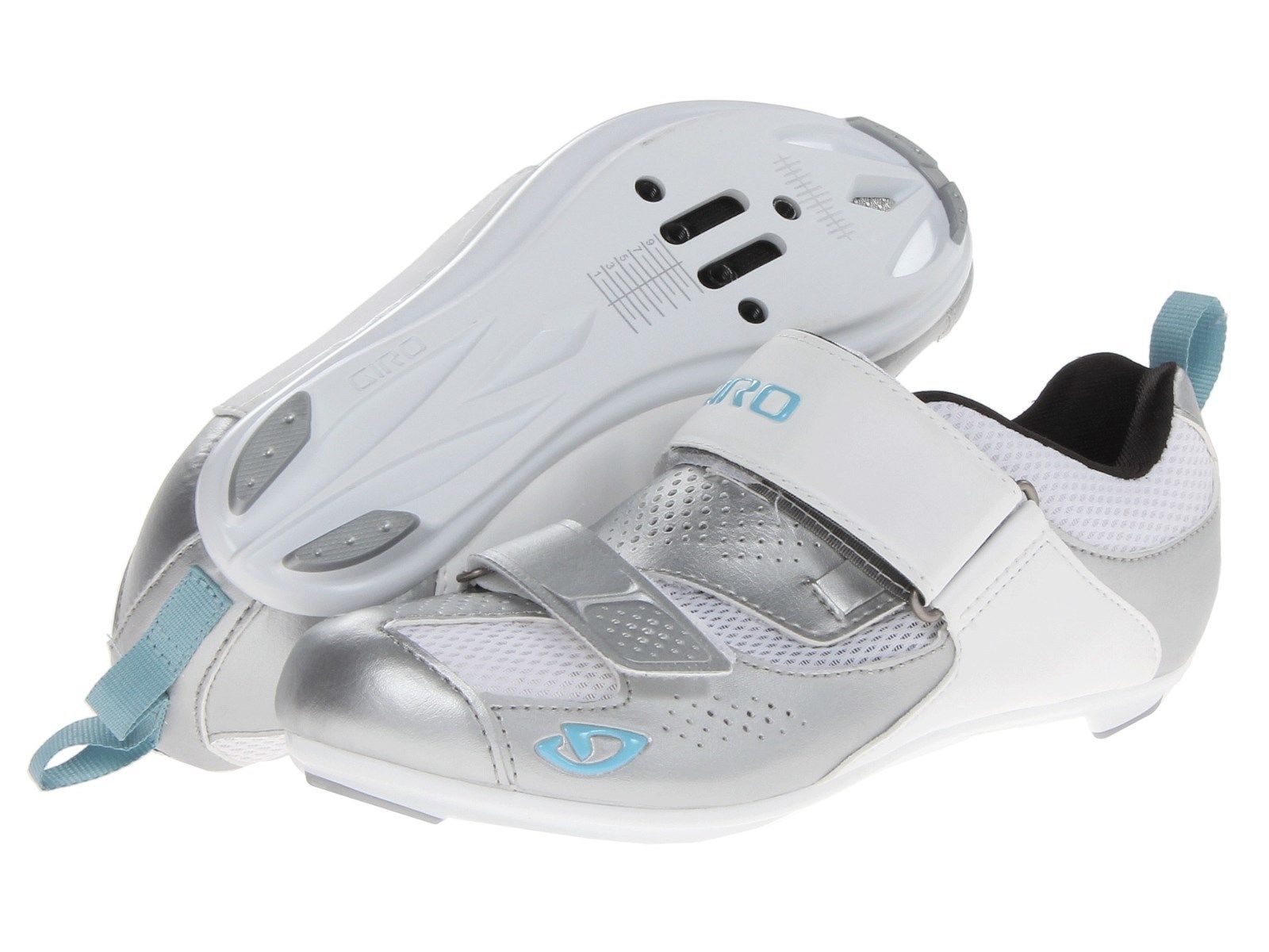 GIRO FLYNT TRI BLANCHE ET ARGENTE Chaussures de triathlon femme