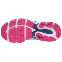 MIZUNO WAVE INSPIRE 14 BLEUE ET ROSE Chaussures de running femme pas cher