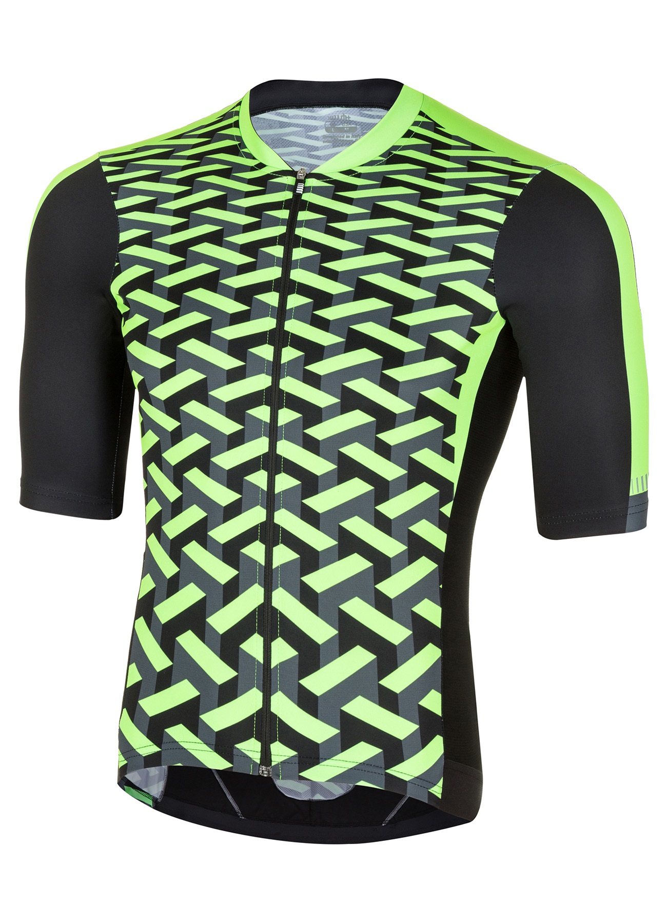 ZERO RH VERTIGO JERSEY VERT FLUO  maillot vélo été