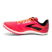 BROOKS MACH 18 ROSE ET ORANGE  Pointes Cross ou Piste pas cher