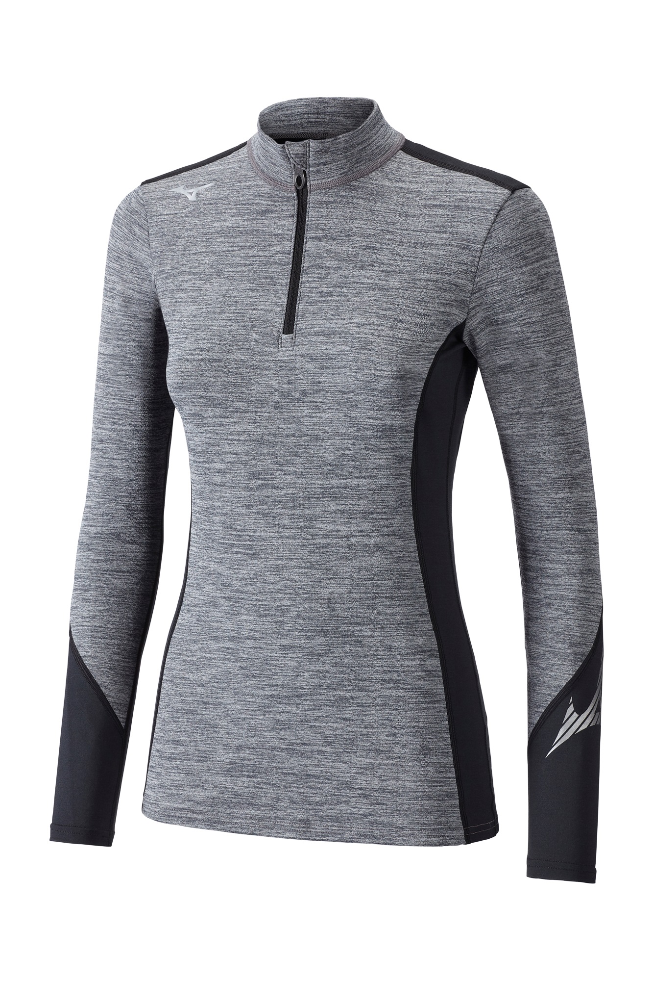 MIZUNO VIRTUAL BODY G2 HZ GRIS ET NOIR Sous Vêtement Technique Femme