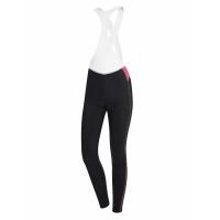 ZERO RH+ ZERO W BIBTIGHT  NOIR ET ROSE Cuissard à bretelles femme