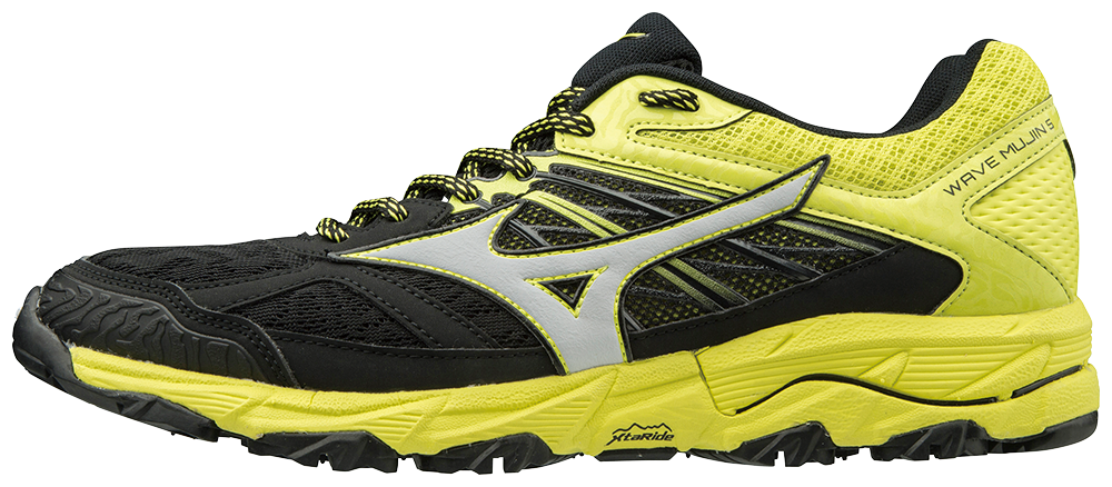 MIZUNO WAVE MUJIN 5 NOIRE ET JAUNE  Chaussures de Trail