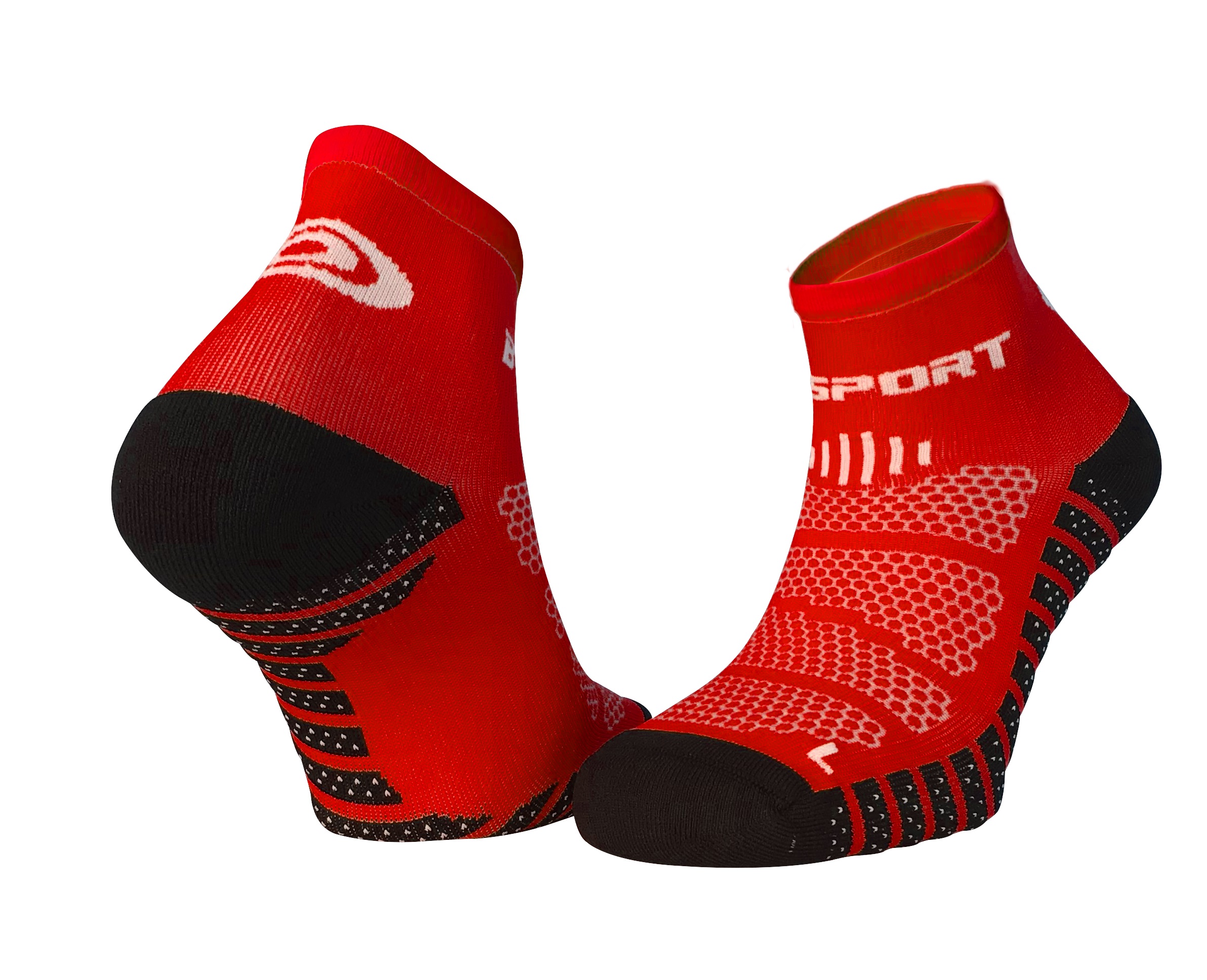 BV SPORT SOCQUETTES SCR ONE EVO ROUGES Chaussettes Running BV Sport