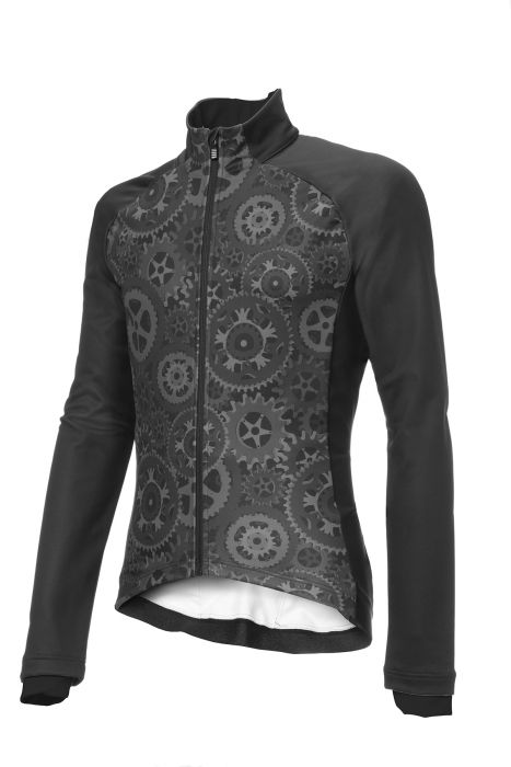 ZERO RH+ FASHION JACKET NOIRE ET MOTIFS Veste thermique vélo