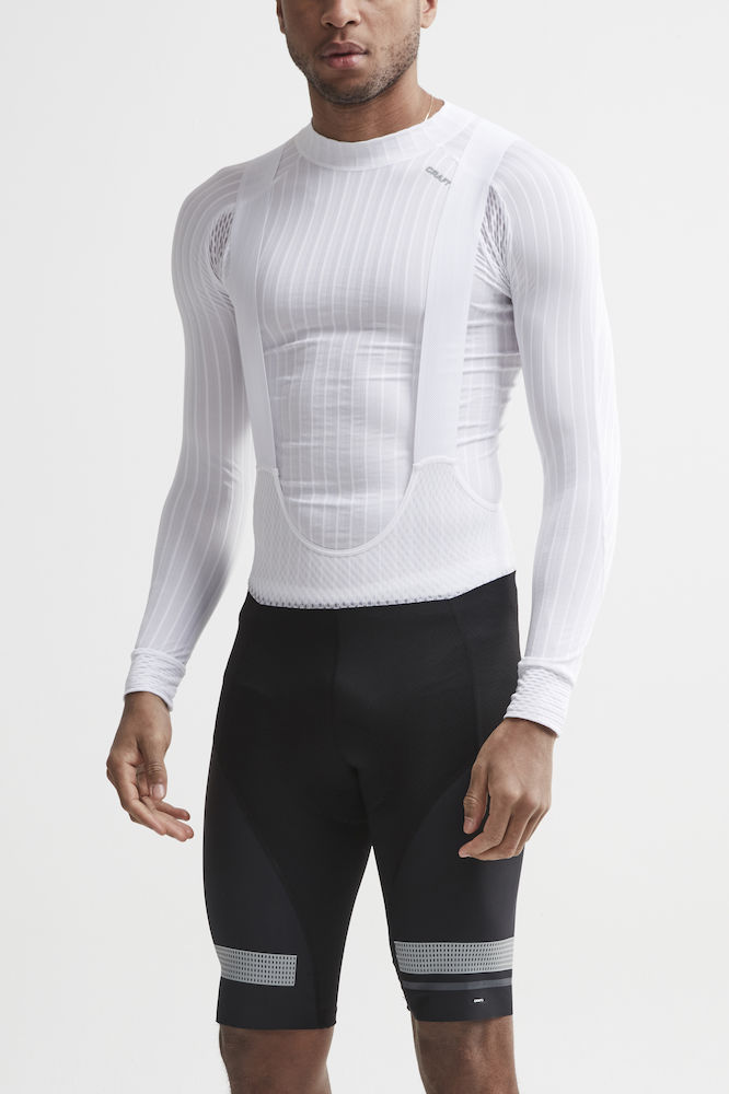 Combi Cuissard cycliste IN INVERSE noir blanc short S