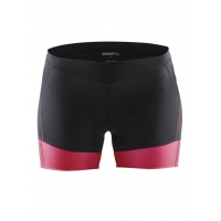 CRAFT ESSENCE  HOT PANT VELO DAME NOIR ET CRUSH   Cuissard vélo femme
