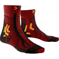 XSOCKS TRAIL RUN  ENERGY NOIRE ET BORDEAUX Chaussettes running xsocks