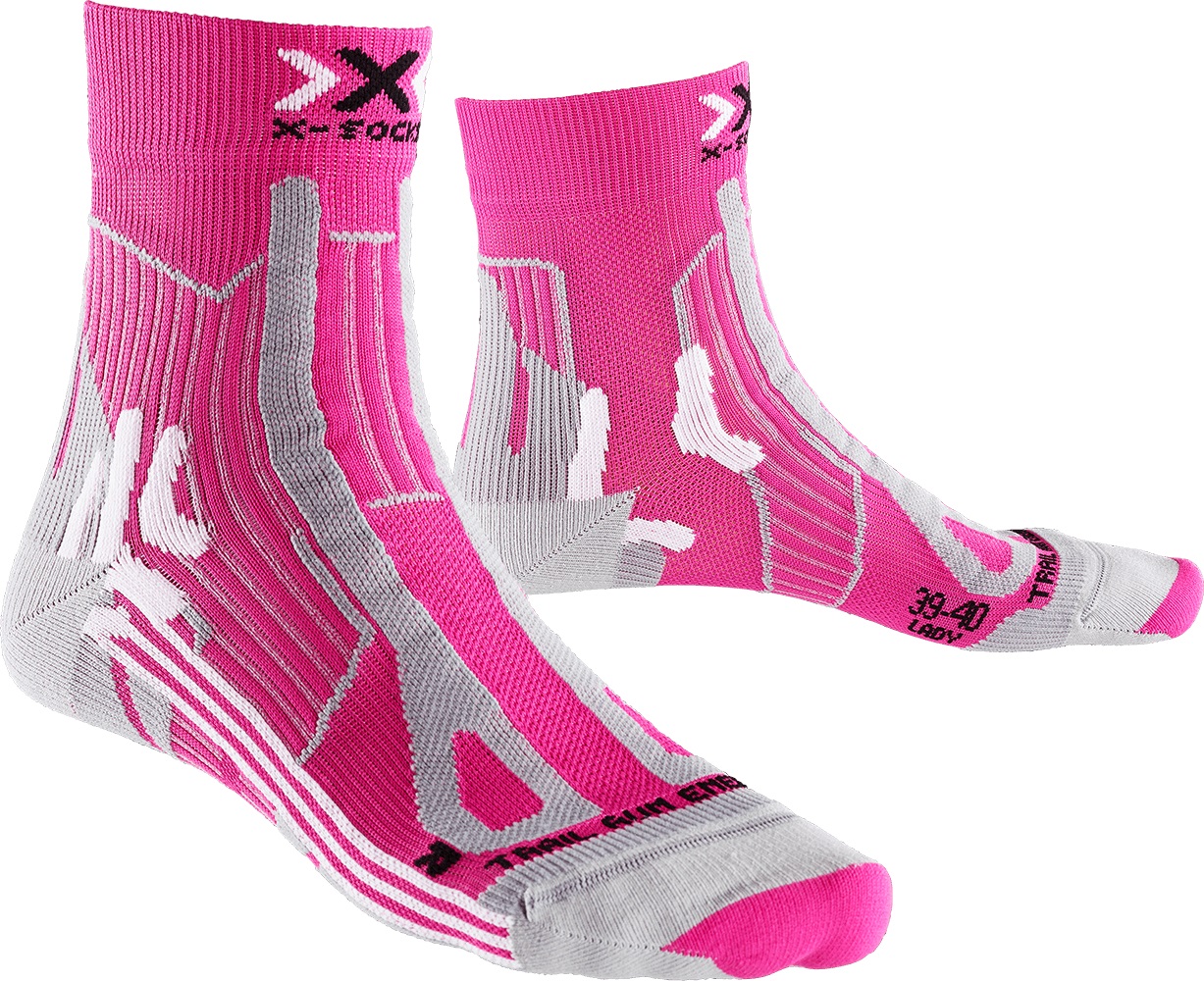 XSOCKS TRAIL RUN  ENERGY ROSE Chaussettes running xsocks