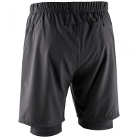 DAEHLIE SHORT OXYGEN 2 EN 1 NOIR   Short Running Homme pas cher