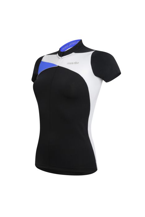 ZERO RH TRINITY W JERSEY NOIR ET BLEU maillot vélo été femme
