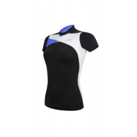 ZERO RH TRINITY W JERSEY NOIR ET BLEU maillot vélo été femme