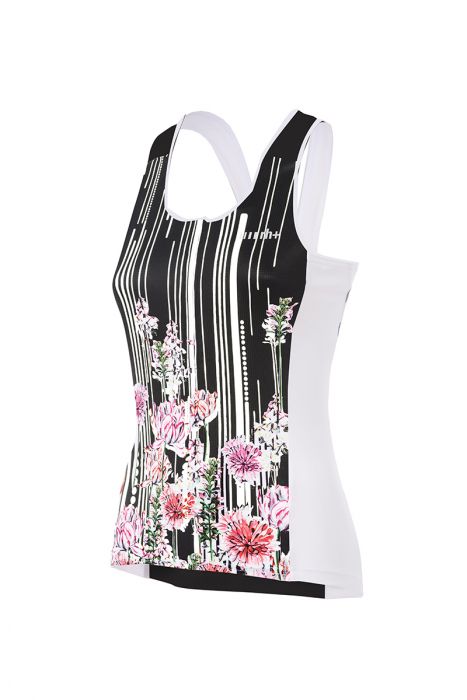 ZERO RH VENUS W TOP IKEBANA BLACK   Débardeur vélo été femme