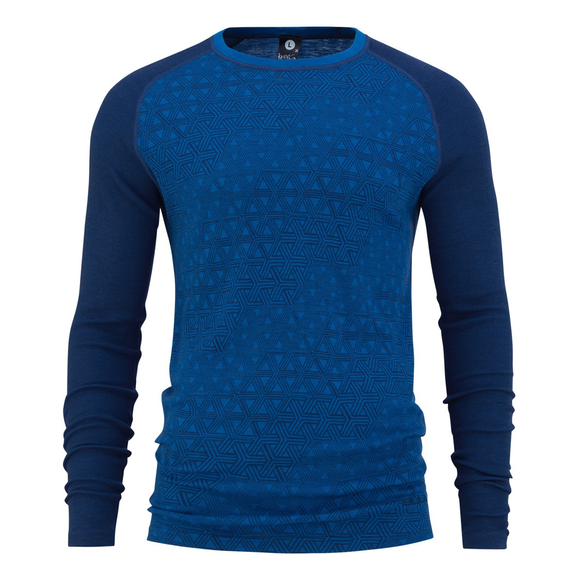 BULA GEO MERINO WOOL CREW SKY Sous vetement technique en laine merinos