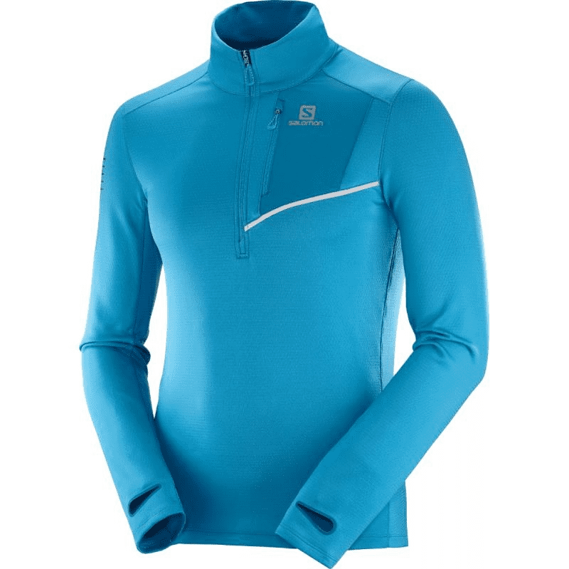 SALOMON FAST WING MID FJORD BLUE  Maillot manches longues salomon