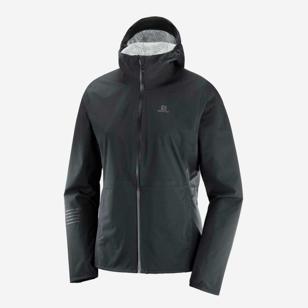 SALOMON LIGHNING WP JACKET BLACK Veste Running etanche Femme