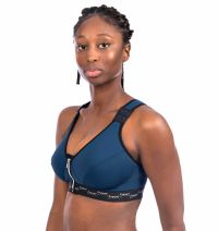 ZSPORT SOUTIEN GORGE ZBRA SILVER BLEUE Brassière Femme pas cher