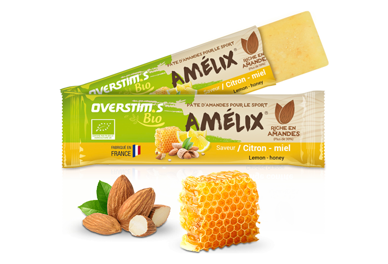 OVERSTIMS BARRE AMELIX BIO CITRON MIEL  Barre énergetique