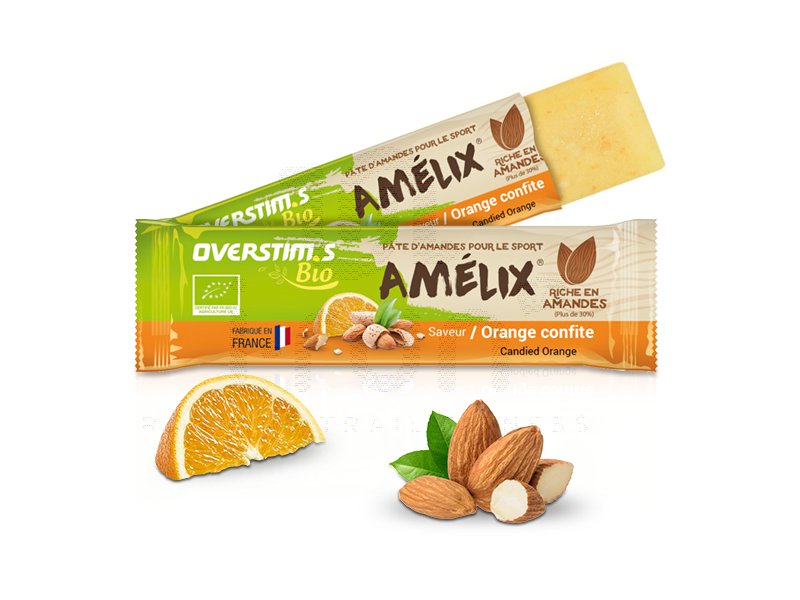 OVERSTIMS BARRE AMELIX BIO ORANGE CONFITE Barre énergetique