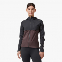 ON RUNNING WEATHER JACKET W BLACK PEBBLE pas cher