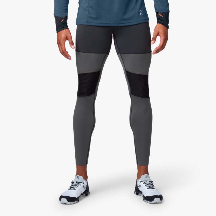 ON RUNNING TIGHTS LONG M BLACK SHADOW Collant de running