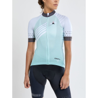 CRAFT MAILLOT SPECIALISTE AERO FEMME BLANC ET AQUA  vélo femme pas cher