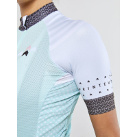 CRAFT MAILLOT SPECIALISTE AERO FEMME BLANC ET AQUA  vélo femme pas cher