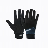 BV SPORT GANTS TACTILES  NOIR ET BLEU  Gants running