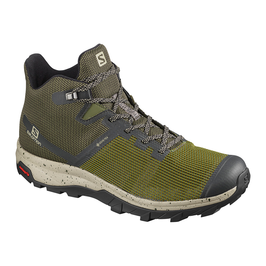 SALOMON OUTLINE PRISM MID  GTX OLIVE Chaussures de Randonnée étanche
