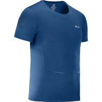 SALOMON S/LAB NSO  TEE BLEU POSEIDON Tee shirt de running pas cher