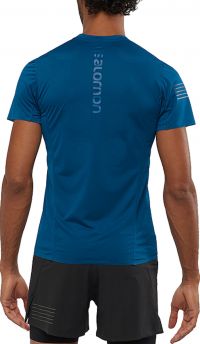 SALOMON S/LAB NSO  TEE BLEU POSEIDON Tee shirt de running pas cher