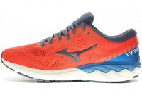 MIZUNO WAVE SKYRISE 2 ROUGE ET BLEUE  Chaussures de running pas cher