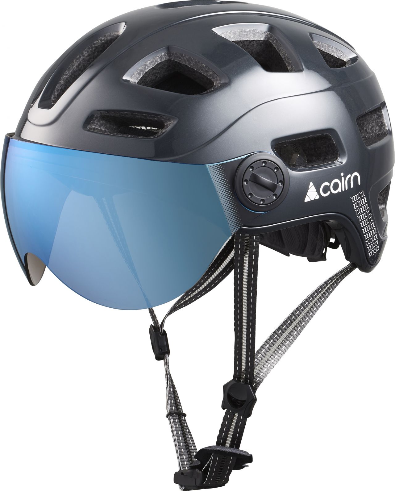 CAIRN CASQUE QUARTZ VISOR SHINY SHADOW Casque vélo
