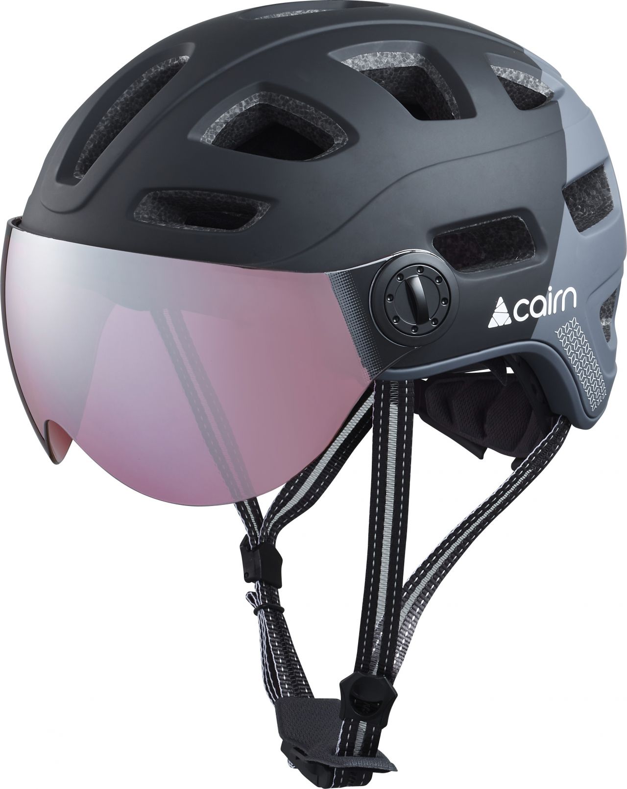 CAIRN CASQUE QUARTZ VISOR MAT BLACK Casque vélo