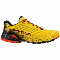 LA SPORTIVA  AKASHA  YELLOW RED  chaussure de  trail pas cher